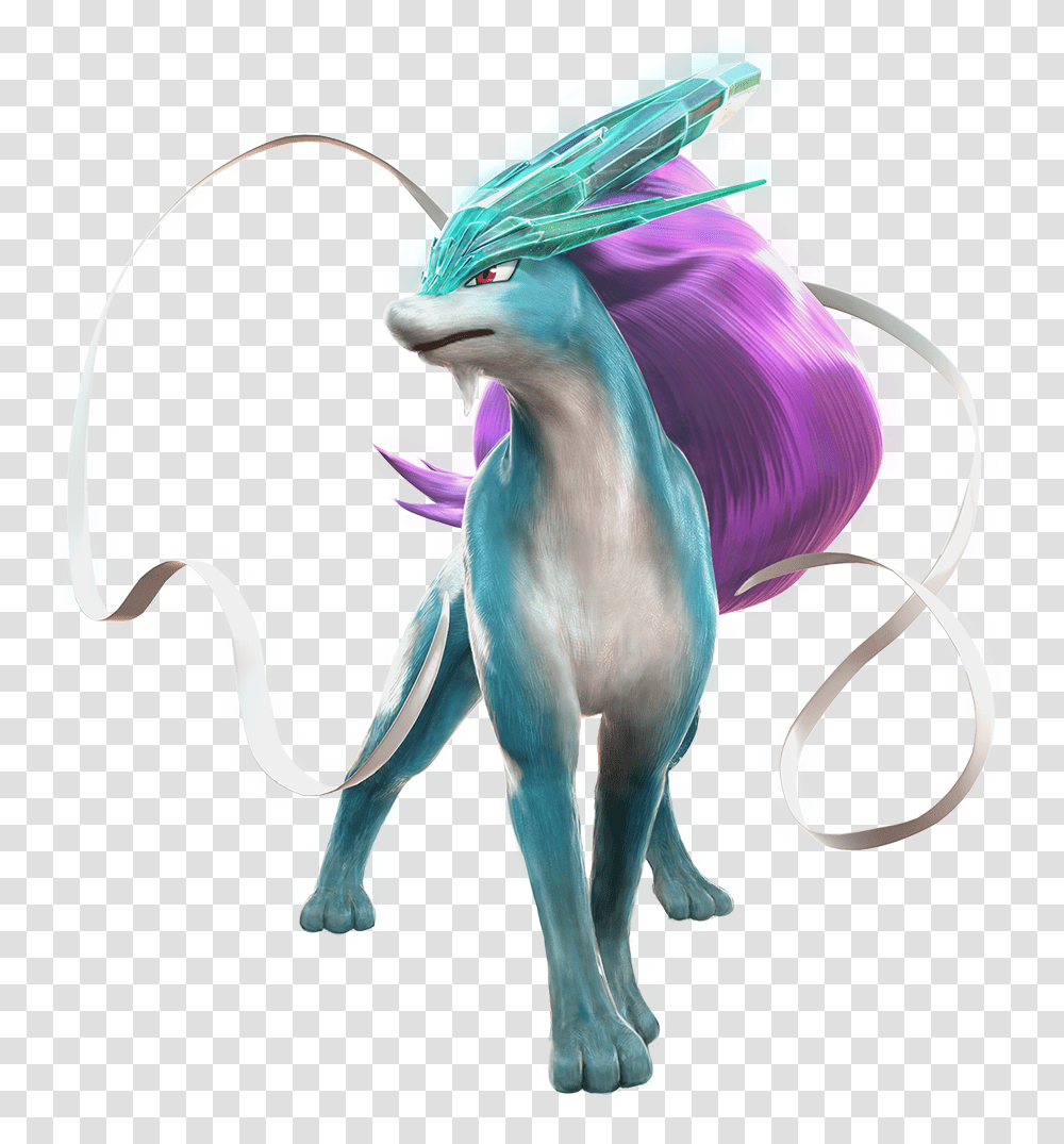 Pokemon Suicune, Figurine, Purple Transparent Png