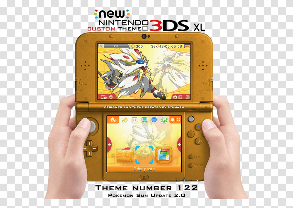 Pokemon Sun And Moon 3ds Themes Gbatempnet The Sword Art Online Nintendo 3ds, Mobile Phone, Electronics, Cell Phone, Person Transparent Png