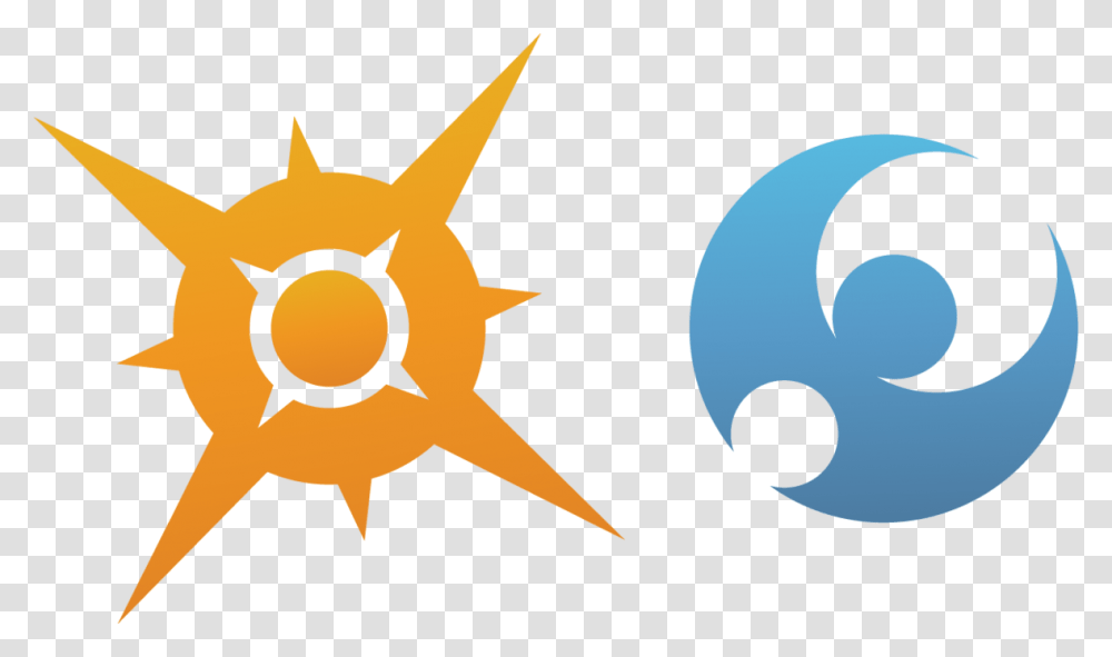 Pokemon Sun And Moon Rendered Logos, Star Symbol, Cross Transparent Png