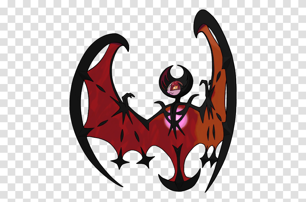 Pokemon Sun And Moon Silhouette Pokemon Lunala Shiny, Batman Logo Transparent Png