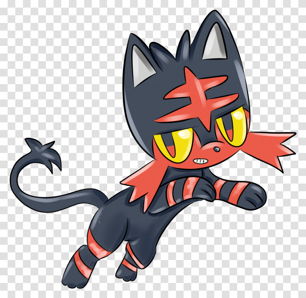 Pokemon Sun And Moon Sun And Moon Pokemon Litten, Angry Birds Transparent Png