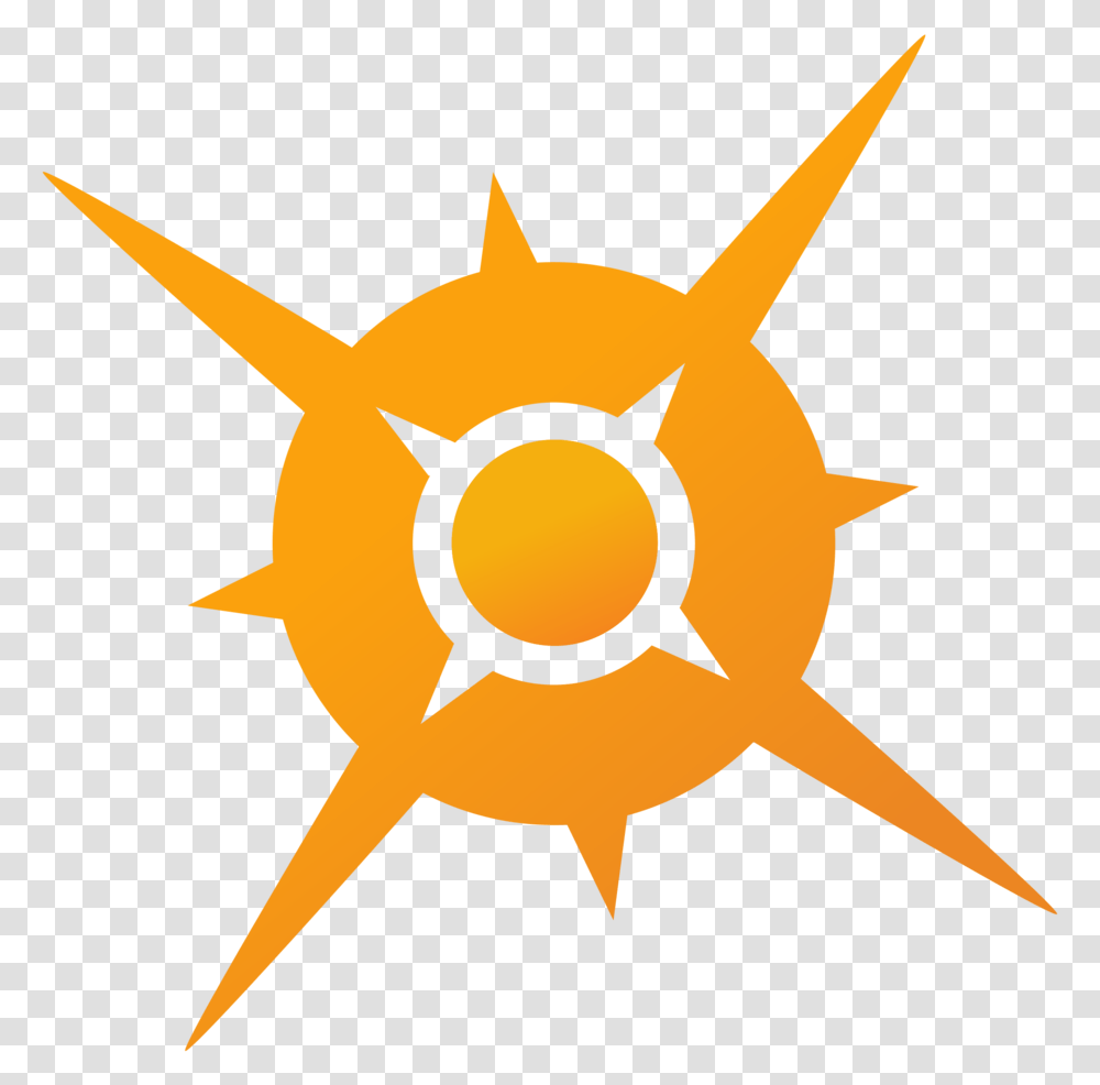 Pokemon Sun Clipart Pokemon Sun Logo, Outdoors, Nature, Star Symbol, Sky Transparent Png