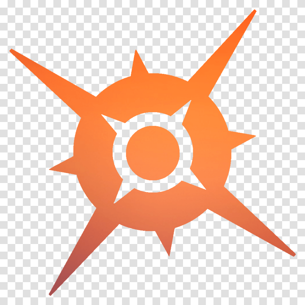 Pokemon Sun Logo Cartoon Jingfm Pokemon Sun And Moon Symbol, Star Symbol, Outdoors, Cross, Sky Transparent Png