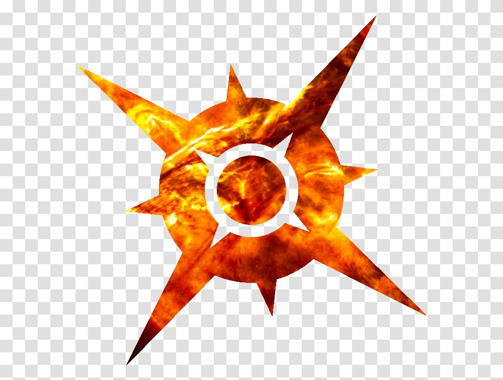Pokemon Sun Logo Pokemon Sol Logo, Star Symbol, Cross Transparent Png