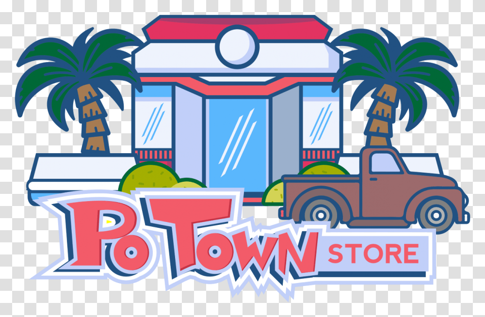 Pokemon Tcg Online Codes For Sun & Moon Celestial Storm Potown Store Logo, Graphics, Art, Fire Truck, Vehicle Transparent Png