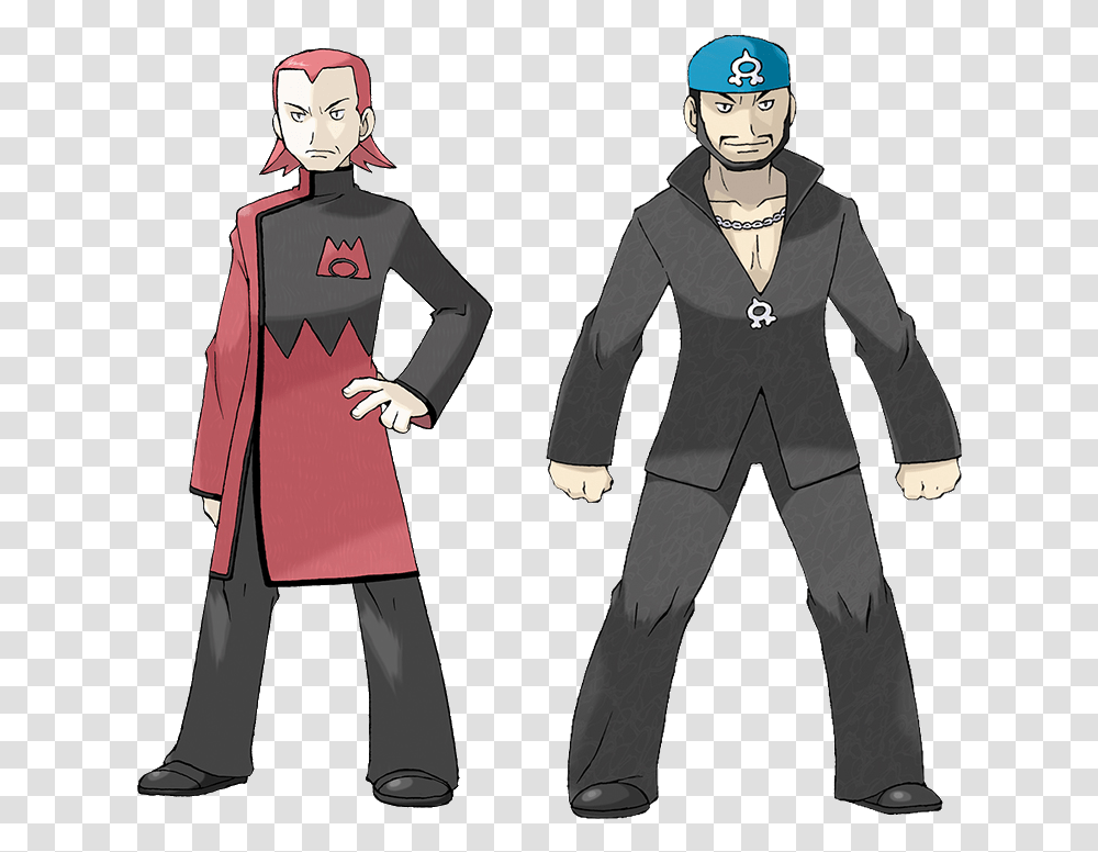 Pokemon Team Magma Maxie, Person, Human, Long Sleeve Transparent Png