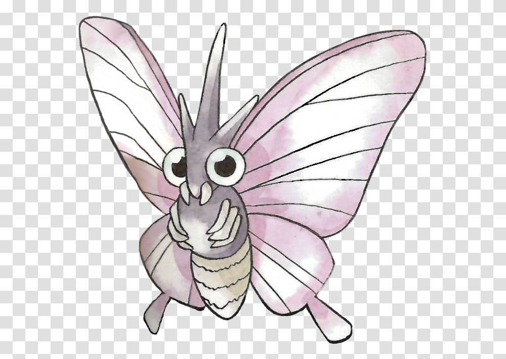 Pokemon That Looks Like A Butterfly, Invertebrate, Animal, Insect, Clam Transparent Png