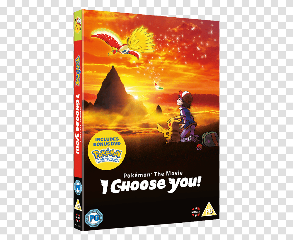 Pokemon The Movie Pokemon Movie I Choose You Dvd, Poster, Advertisement, Person, Bird Transparent Png