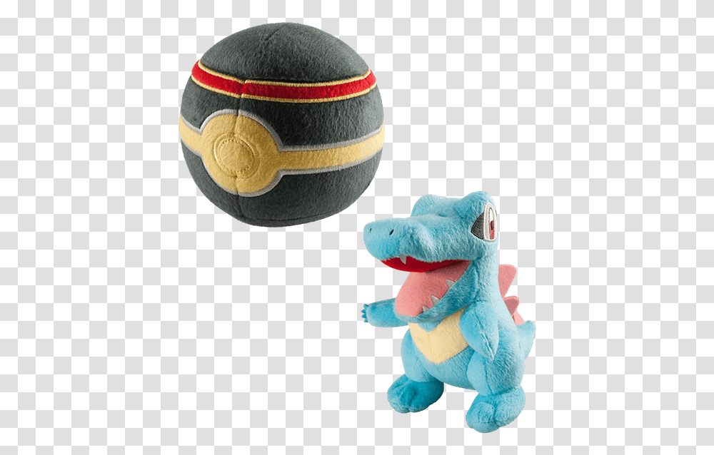 Pokemon Totodile And Luxury Ball 2pack Plush Pokemon Stuffed Animals Poke Ball, Toy, Sphere Transparent Png