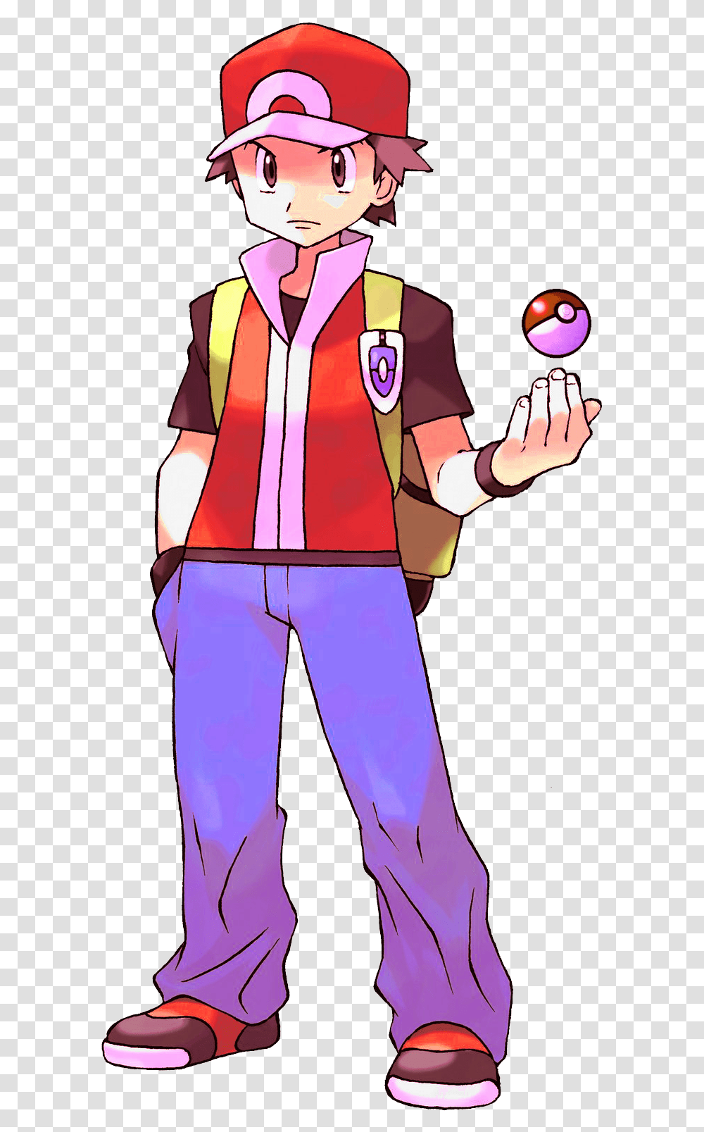 Pokemon Trainer 1 Image Pokemon Trainer Red, Person, Human, Juggling, Performer Transparent Png