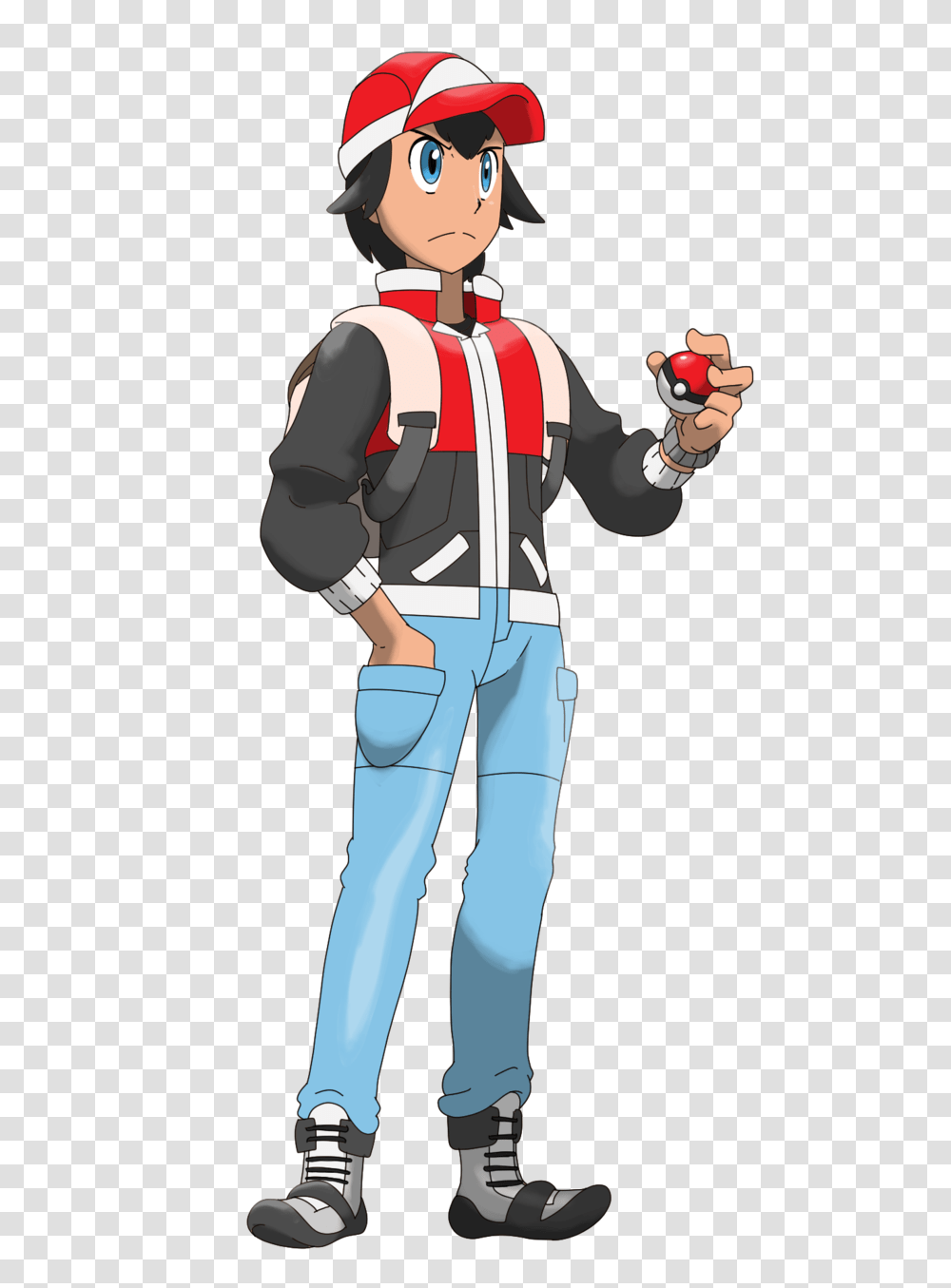 Pokemon Trainer Male, Person, Sleeve, Face Transparent Png