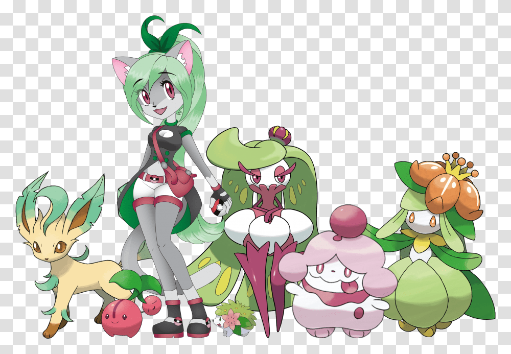 Pokemon Trainer Piper Team Lineup By Filamints Fur, Person, Human, Art, People Transparent Png