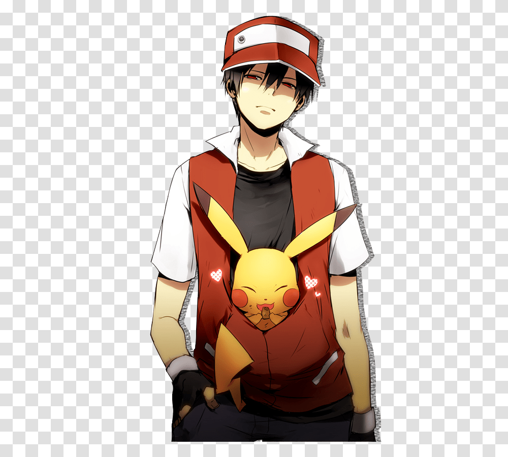 Pokemon Trainer Red 7 Image Pokemon Trainer Red, Helmet, Clothing, Costume, Person Transparent Png
