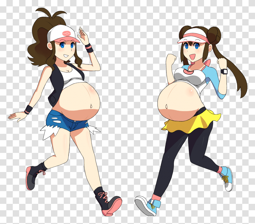 Pokemon Trainers Hilda And Rosa Would Like To Battle Pokemon Hilda And Rosa, Person, Shorts, People Transparent Png