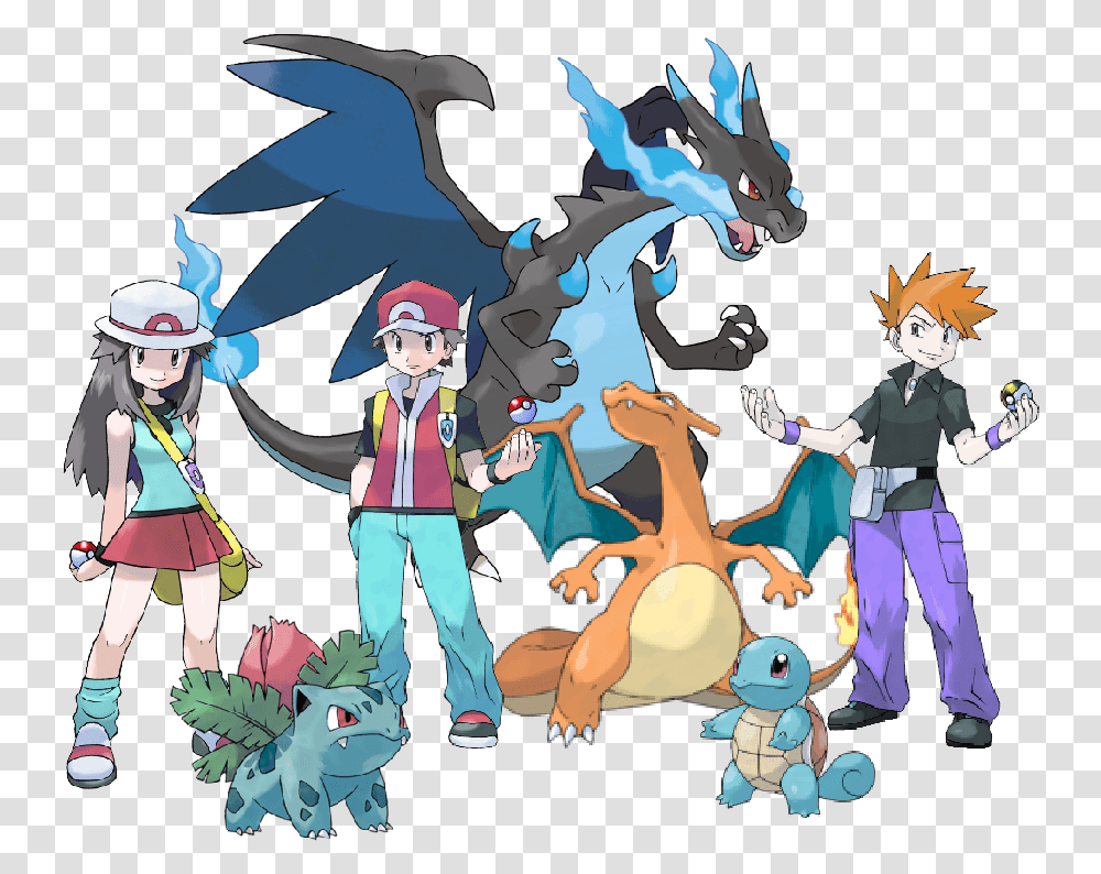 Pokemon Trainers Red Blue Green, Person, Human, Comics, Book Transparent Png