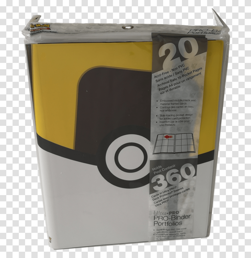 Pokemon Ultra Ball Pro Binder, Box, Bottle, Shaker, Label Transparent Png