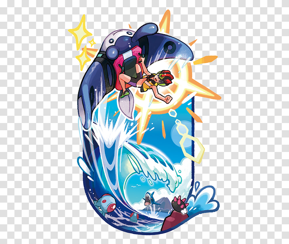 Pokemon Ultra Sun And Moon Mantine Surf, Outdoors, Nature Transparent Png