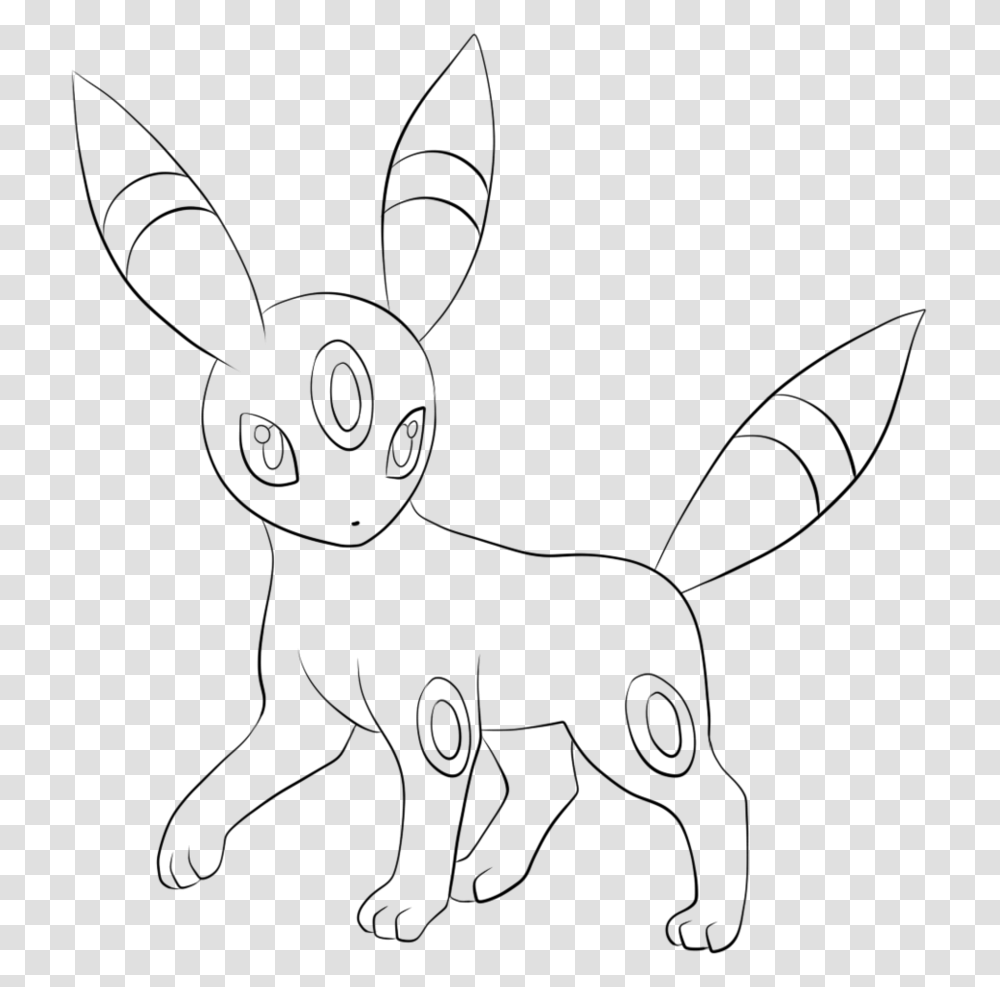 Pokemon Umbreon Coloring Pages Umbreon Line Art, Nature, Outdoors, Astronomy, Outer Space Transparent Png