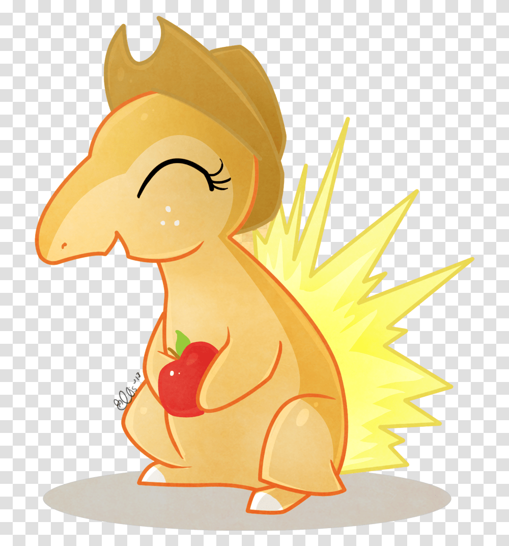 Pokemon Vector Cyndaquil My Little Pony Epul Dzek Full Mlp Future Applejack, Cupid, Art Transparent Png