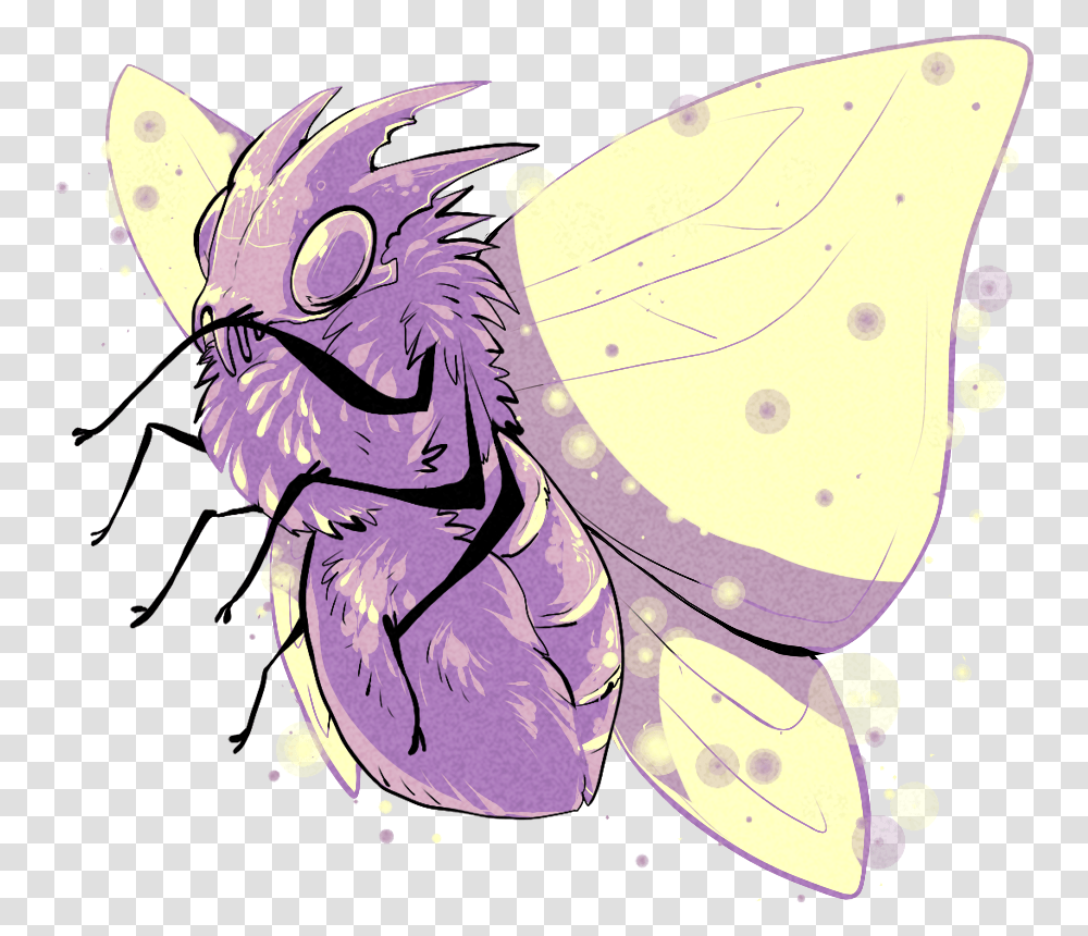 Pokemon Venomoth, Animal, Art, Mammal, Insect Transparent Png