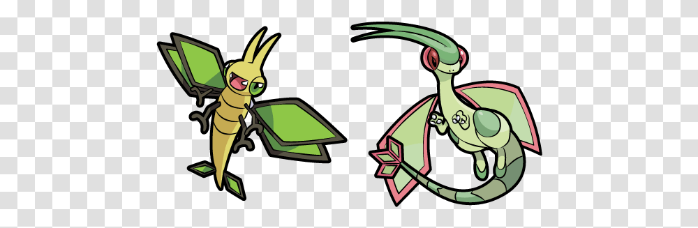 Pokemon Vibrava And Flygon Cursor Vibrava Pokemon, Legend Of Zelda, Symbol, Recycling Symbol Transparent Png