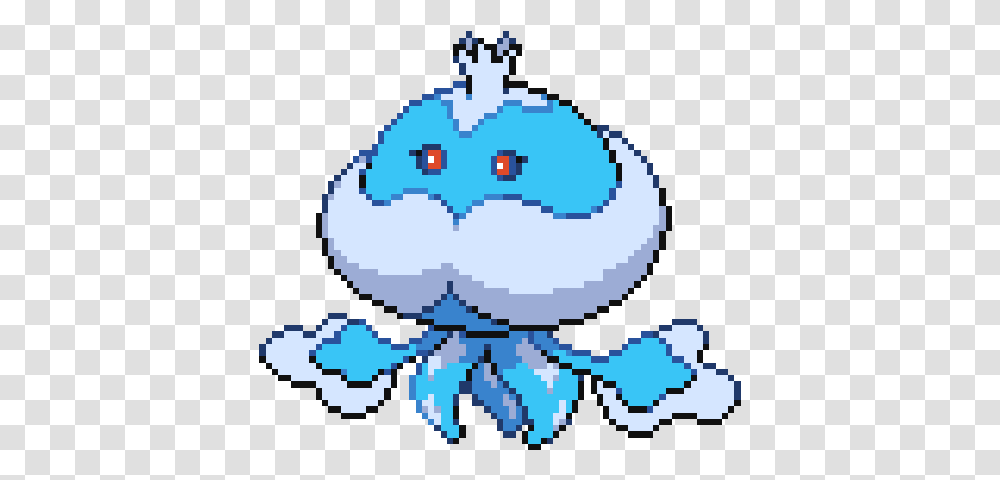 Pokemon White Version Jellicent Gen 5 Sprite, Nature, Outdoors, Animal, Rug Transparent Png