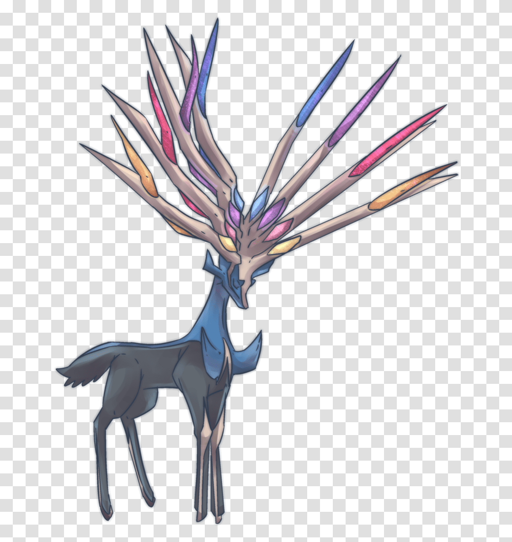 Pokemon Xerneas Sticker By Franzi Fictional Character, Bird, Animal, Plant, Graphics Transparent Png