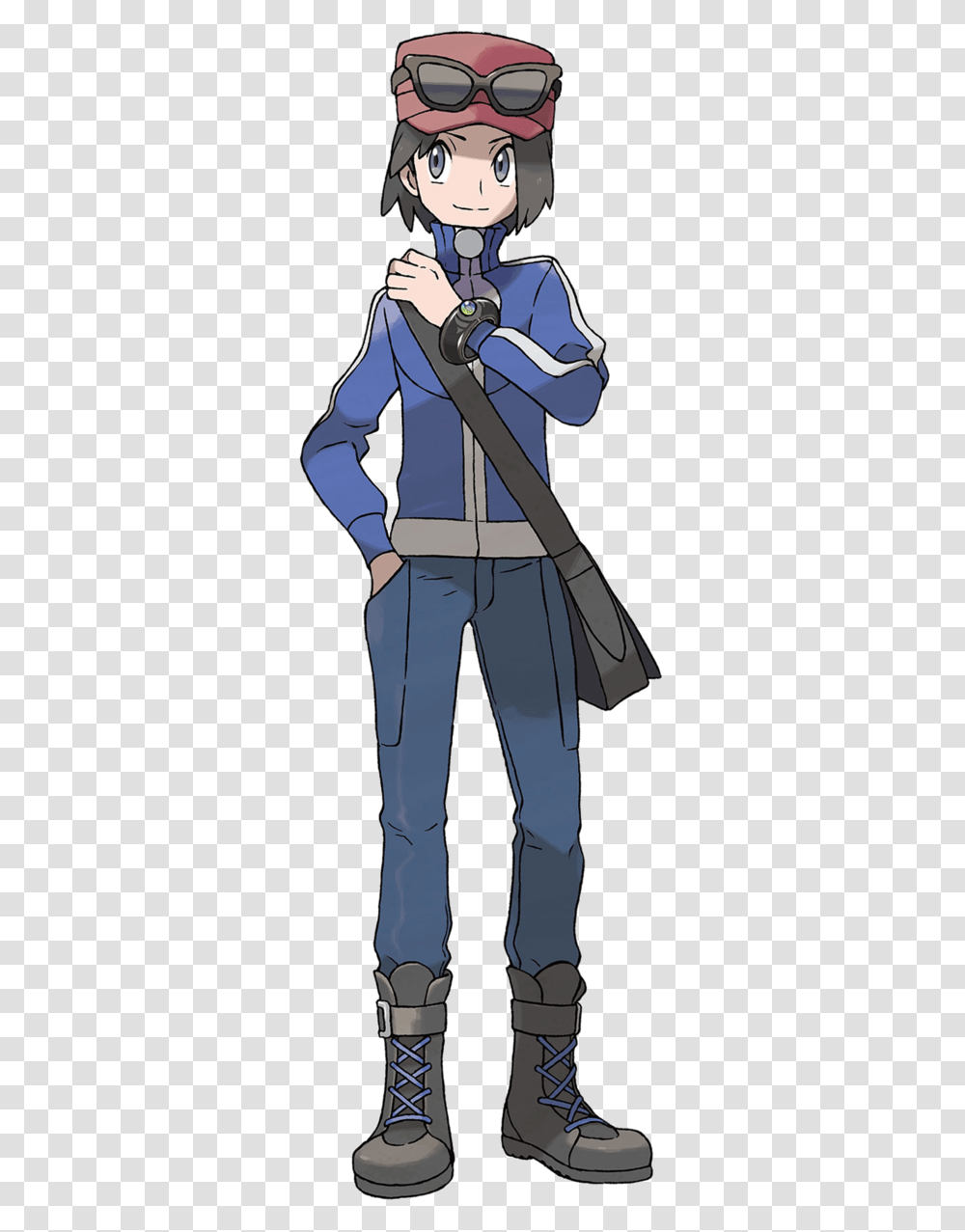 Pokemon Xy Trainer, Person, Sunglasses, Overcoat Transparent Png