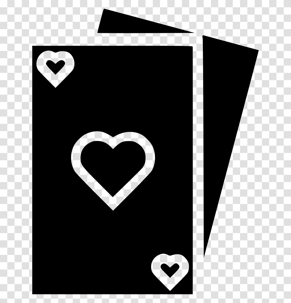 Poker Card Cards Play Icon, Heart, Label, Stencil Transparent Png