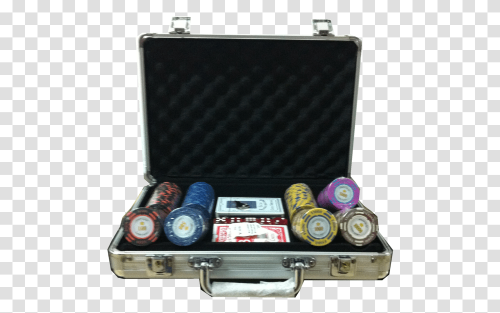 Poker Chips Set Montecarlo Millons High Roller Poker, Briefcase, Bag, Laptop, Pc Transparent Png