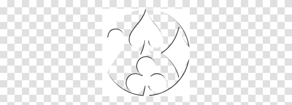 Poker, Stencil, Recycling Symbol, Batman Logo Transparent Png