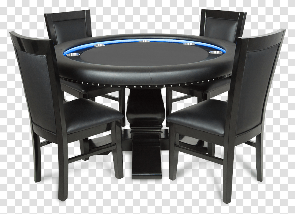 Poker Table, Chair, Furniture, Dining Table, Indoors Transparent Png