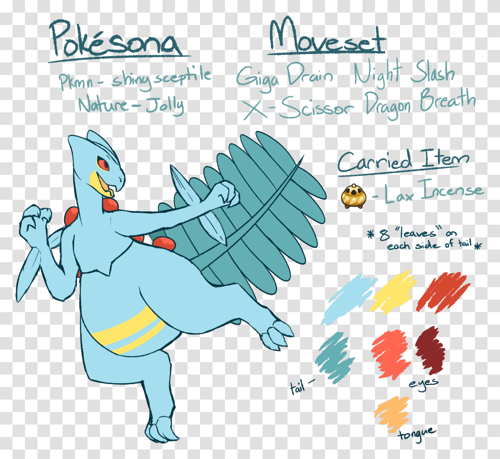 Pokesona Ref Pokcharms Sceptile, Poster, Advertisement, Flyer, Paper Transparent Png