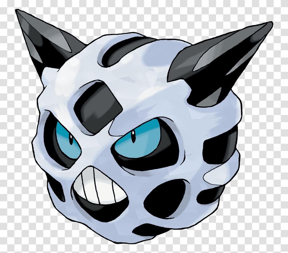 Poketymology Pokemon Glalie, Helmet, Animal, Mammal, Stencil Transparent Png