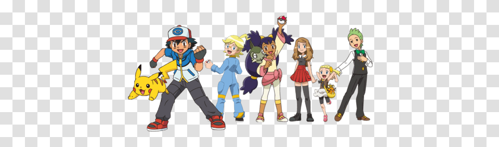 Pokmon Best Wishes Xy Azurilland Wiki Full Body Pokemon Ash Drawing Person People Shoe Clothing Transparent Png Pngset Com