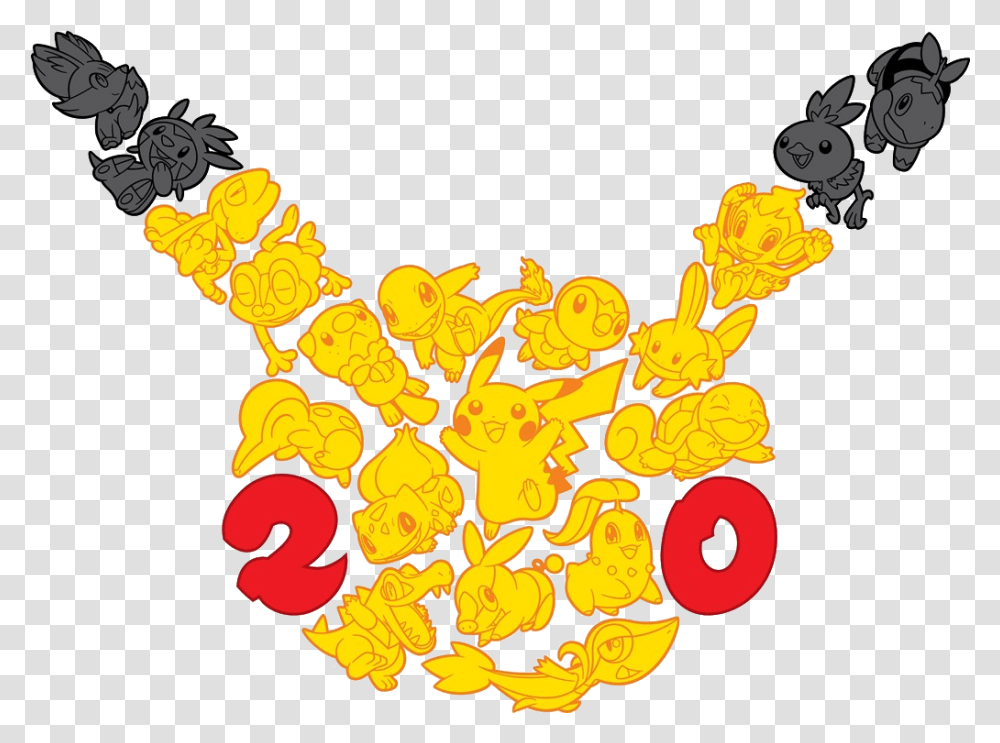 Pokmon Celebrates 20 Years With Ad In Super Bowl 50 Pokemon 20th Anniversary, Plant, Graphics, Art, Food Transparent Png