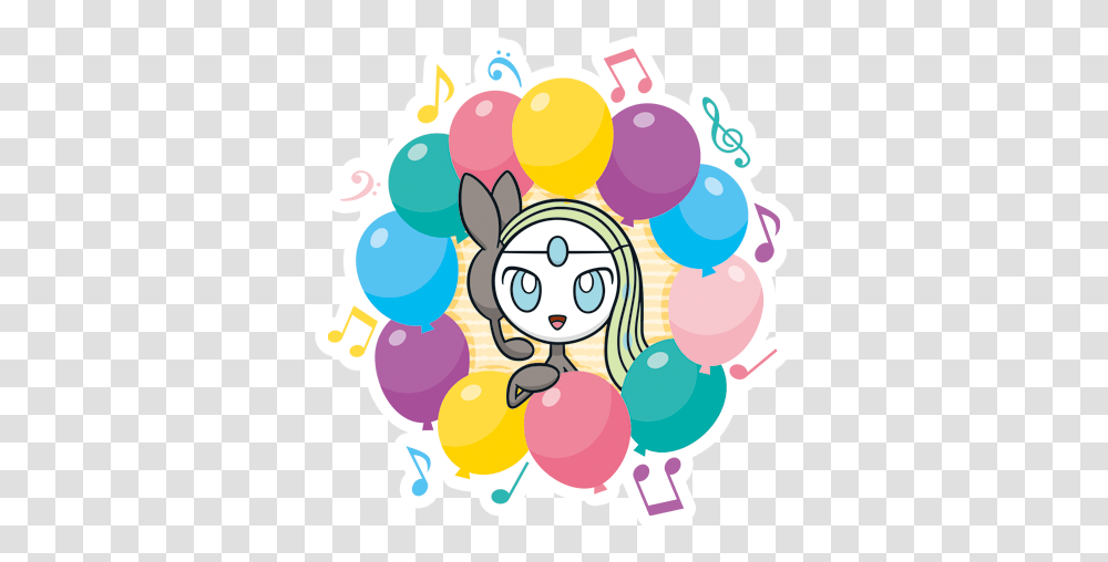 Pokmon Go Stickers Meloetta Stickers In Pokemon Go, Balloon, Graphics, Art, Drawing Transparent Png