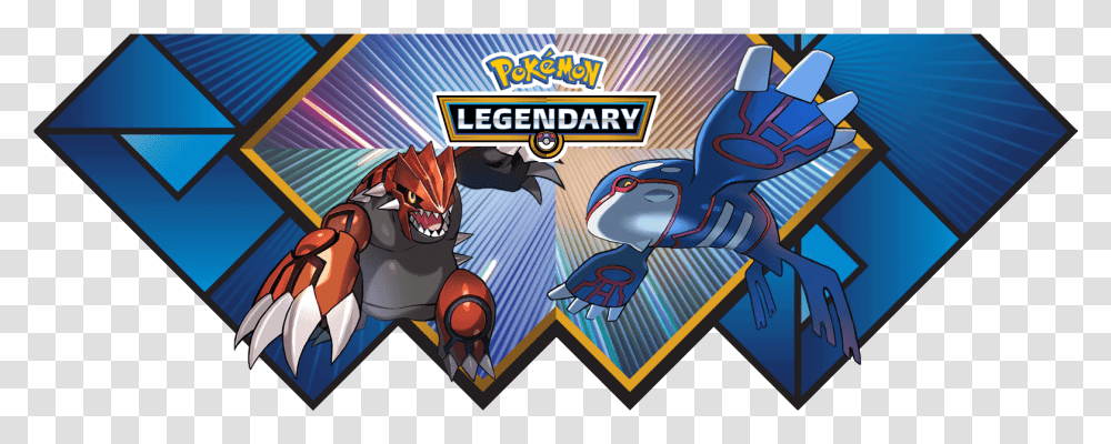 Pokmon Legendaries Kyogre And Groudon Await You In August Pokemon Sword And Shield Reshiram, Comics, Book, Label, Text Transparent Png
