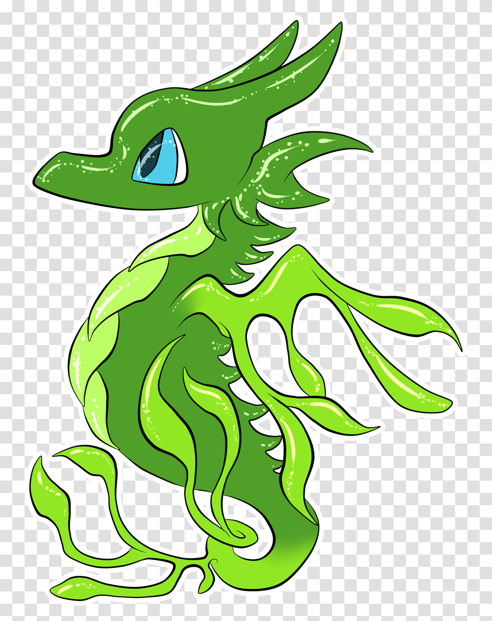 Pokmon Sardonyx On Twitter Leafy Sea Dragon Cartoon, Green, Path Transparent Png