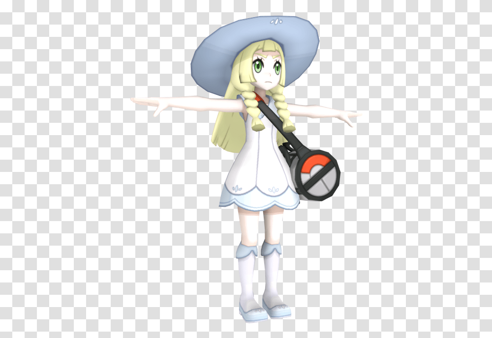 Pokmon Sun Moon Lillie The Models Resource Fictional Character, Toy, Performer, Costume, Figurine Transparent Png
