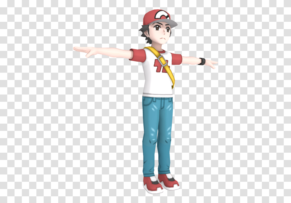 Pokmon Sun Moon Red The Models Resource Cartoon, Person, Clothing, Pants, Standing Transparent Png
