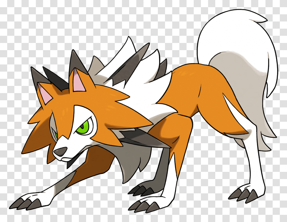 Pokmon Ultra Sun And Ultra Moon Pokmon Sun And Moon Shiny Lycanroc Midday Form, Animal, Outdoors, Nature, Reptile Transparent Png