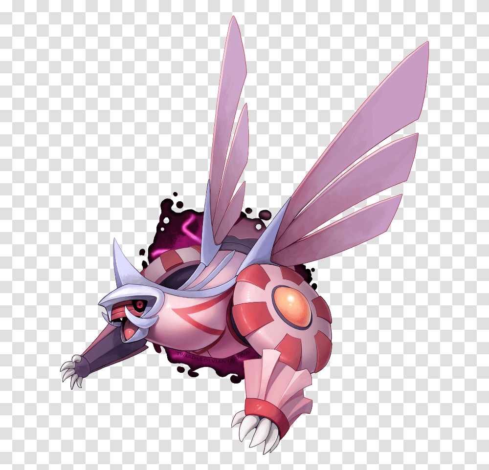 Pokmon X And Y Mythical Creature Purple Fictional Dialga And Palkia Render, Wasp, Bee, Insect, Invertebrate Transparent Png