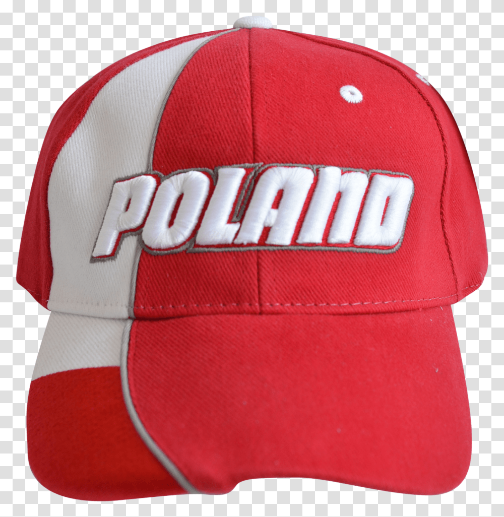 Poland Cap Red White Flag Baseball Cap, Apparel, Hat Transparent Png