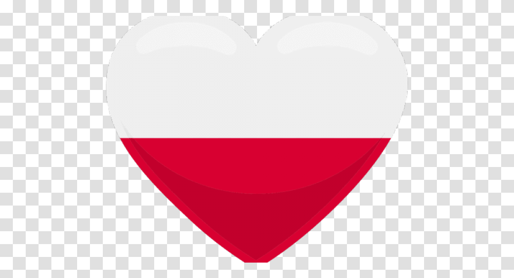 Poland Flag Images Heart, Balloon, Plectrum Transparent Png