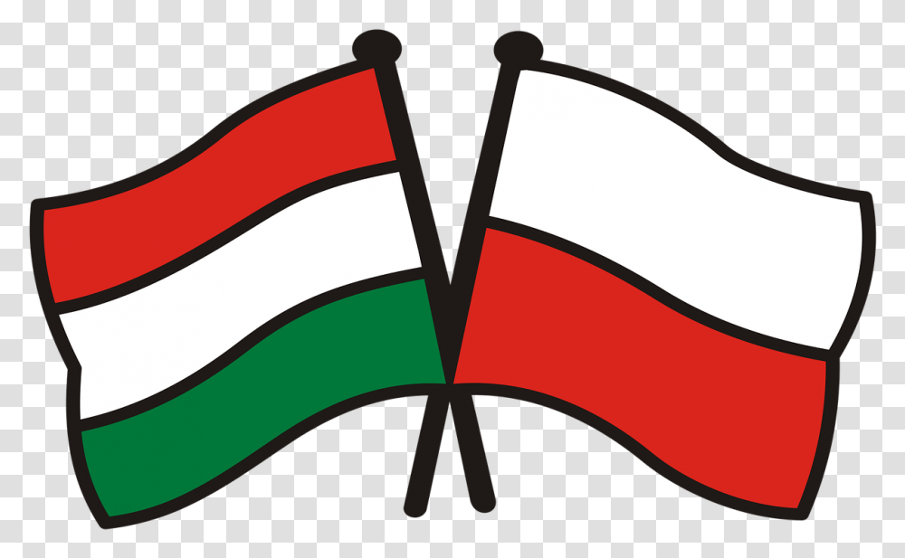 Poland Hungary Flags National Colors Free Photo India And Myanmar Friendship, Label, Axe Transparent Png