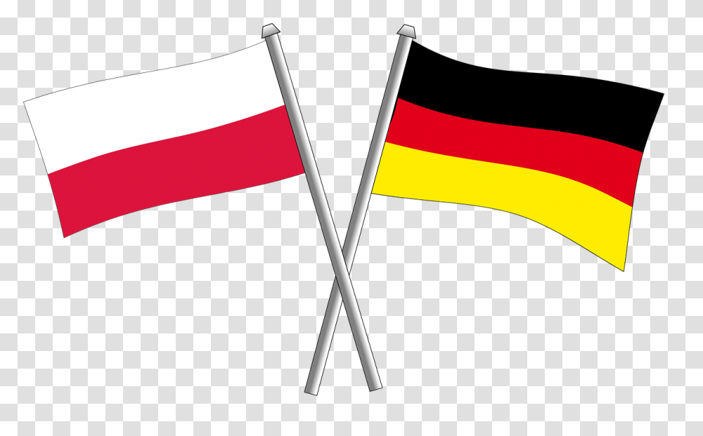 Poland Polish German Germany Friendship Flag Drapeau Francais Et Allemand, Axe, Tool, Stick Transparent Png