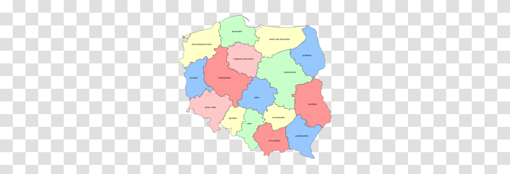 Poland Provinces Clip Art, Map, Diagram, Atlas, Plot Transparent Png
