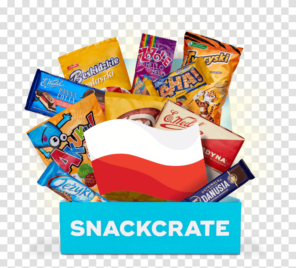 Poland Snack Crate, Food, Candy, Advertisement, Poster Transparent Png