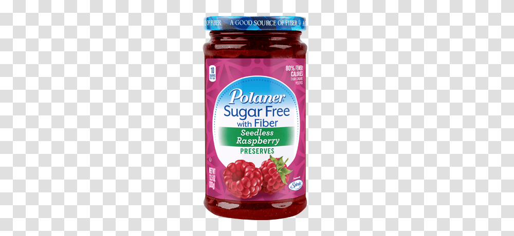Polaner Sugar Free With Fiber Seedless Raspberry Preserves, Ketchup, Food, Plant, Jam Transparent Png